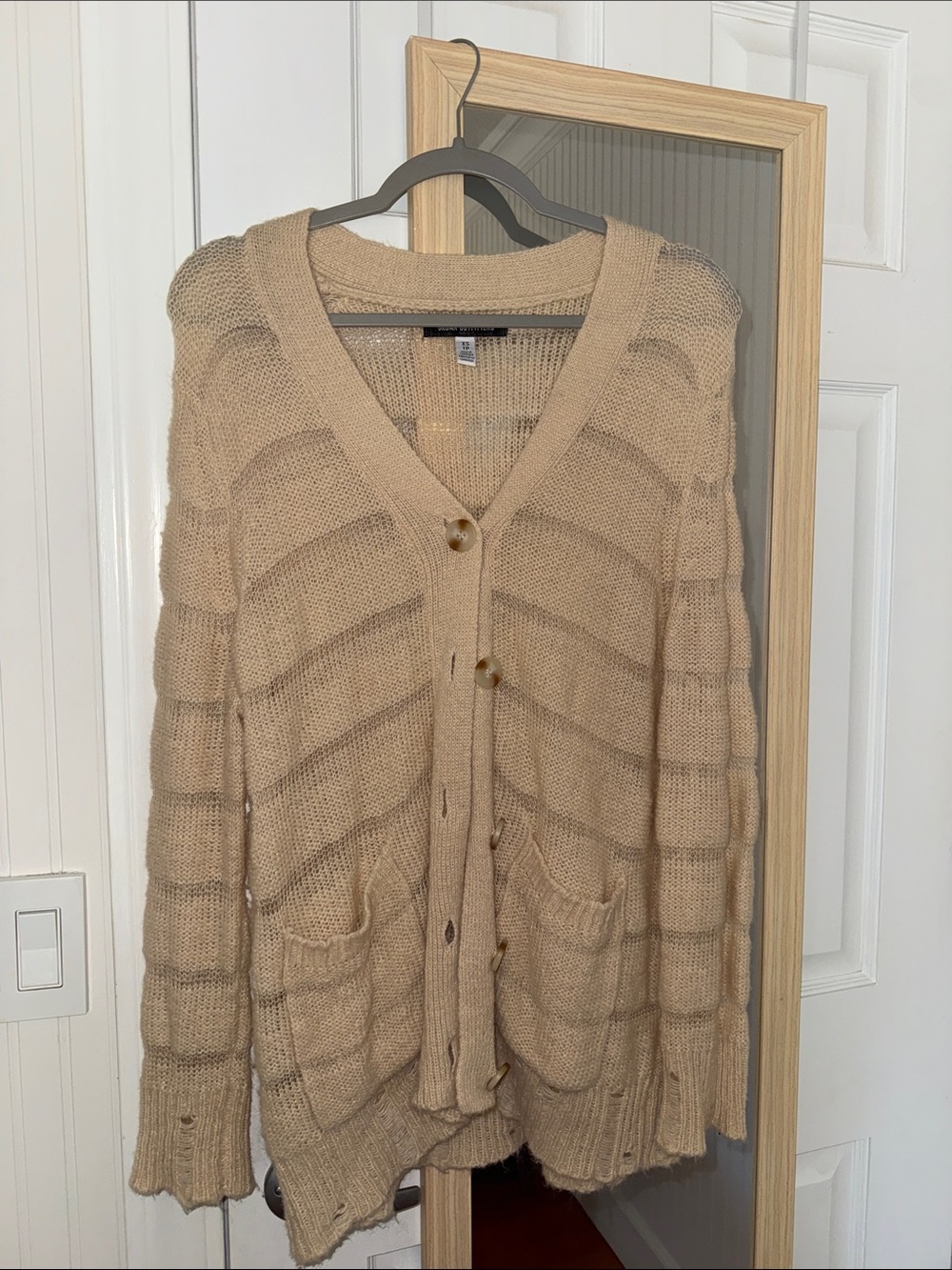 Urban Outfitters Distressed Open Knit Cardigan Size XS